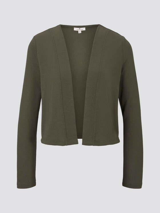 Schlichter Shirt-Cardigan - Frauen - Woodland Green Schlichter Shirt-Cardigan - Frauen - Woodland Green - 7 - TOM TAILOR