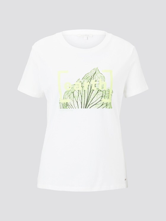 T-Shirt mit Print im Loose Fit - Frauen - Off White T-Shirt mit Print im Loose Fit - Frauen - Off White - 7 - TOM TAILOR Denim