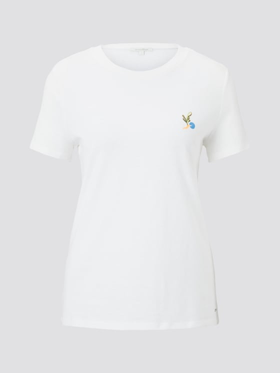 T-shirt with back print in a loose fit - Women - Off White T-shirt with back print in a loose fit - Women - Off White - 7 - TOM TAILOR Denim