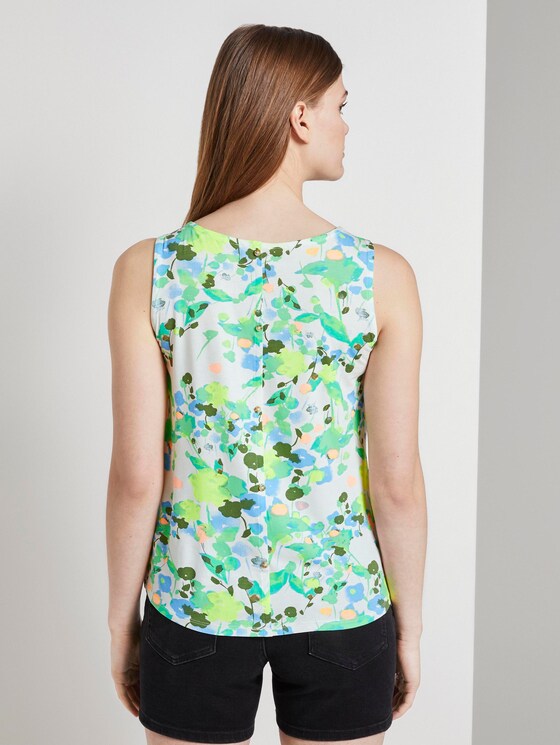 Gemustertes Top aus Jersey - Frauen - white flower print Gemustertes Top aus Jersey - Frauen - white flower print - 2 - TOM TAILOR Denim