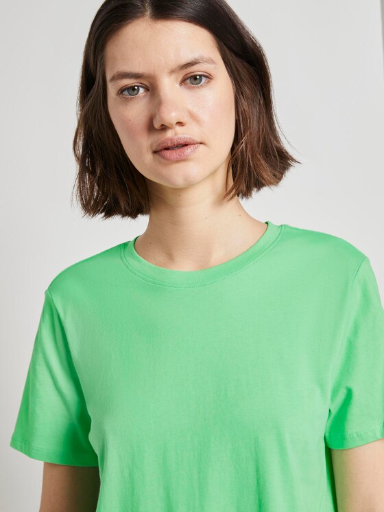 Lockeres T-Shirt mit Knotendetail - Frauen - dusty apple green Lockeres T-Shirt mit Knotendetail - Frauen - dusty apple green - 9 - TOM TAILOR Denim