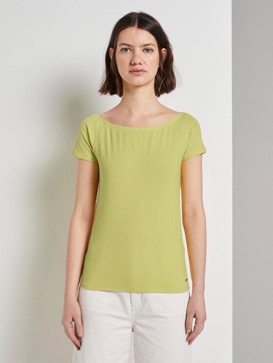 Schulterfreies Carmen-T-Shirt - Frauen - daffodil yellow Schulterfreies Carmen-T-Shirt - Frauen - daffodil yellow - 1 - TOM TAILOR Denim