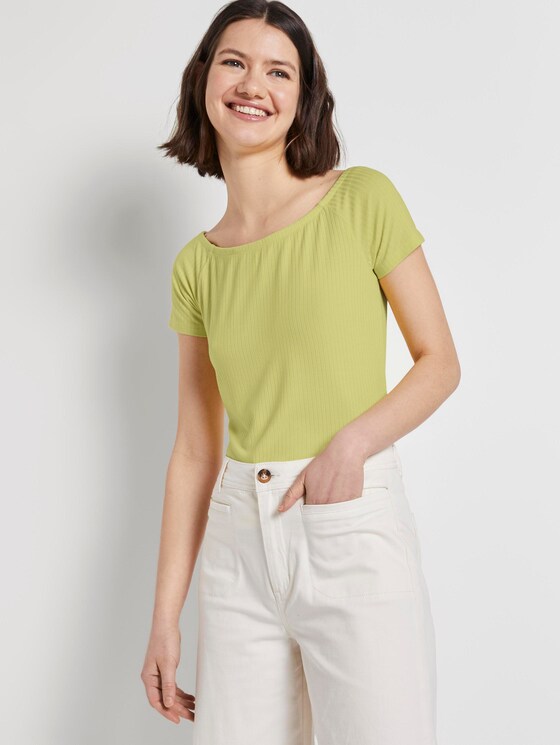 Schulterfreies Carmen-T-Shirt - Frauen - daffodil yellow Schulterfreies Carmen-T-Shirt - Frauen - daffodil yellow - 5 - TOM TAILOR Denim