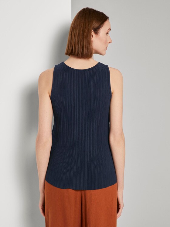 Plissée-Top - Frauen - Real Navy Blue Plissée-Top - Frauen - Real Navy Blue - 2 - TOM TAILOR Denim