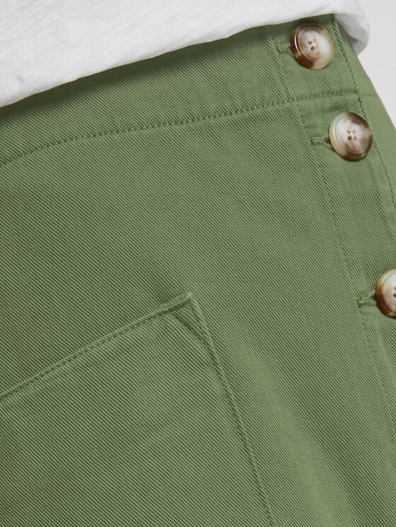 Utility mini skirt with a button tab - Women - olive green Utility mini skirt with a button tab - Women - olive green - 10 - TOM TAILOR Denim