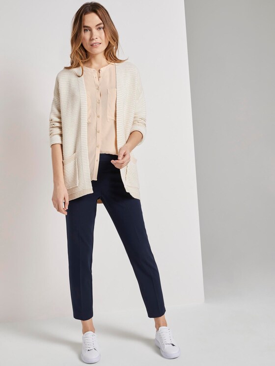 Blusenshirt mit Mao-Kragen - Frauen - soft vanilla Blusenshirt mit Mao-Kragen - Frauen - soft vanilla - 3 - TOM TAILOR
