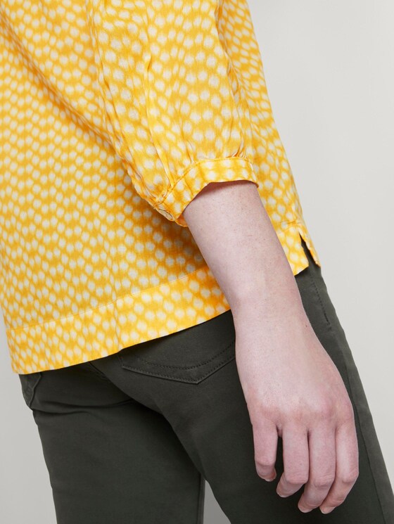 Playful blouse with an all-over print - Women - yellow dot design Playful blouse with an all-over print - Women - yellow dot design - 10 - TOM TAILOR