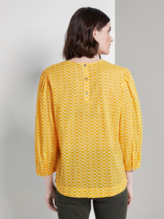 Playful blouse with an all-over print - Women - yellow dot design Playful blouse with an all-over print - Women - yellow dot design - 2 - TOM TAILOR