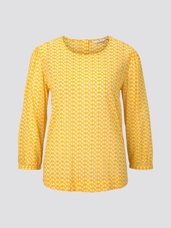 Playful blouse with an all-over print - Women - yellow dot design Playful blouse with an all-over print - Women - yellow dot design - 7 - TOM TAILOR