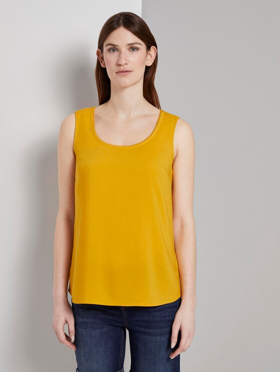 Fließende Bluse - Frauen - deep golden yellow Fließende Bluse - Frauen - deep golden yellow - 1 - TOM TAILOR