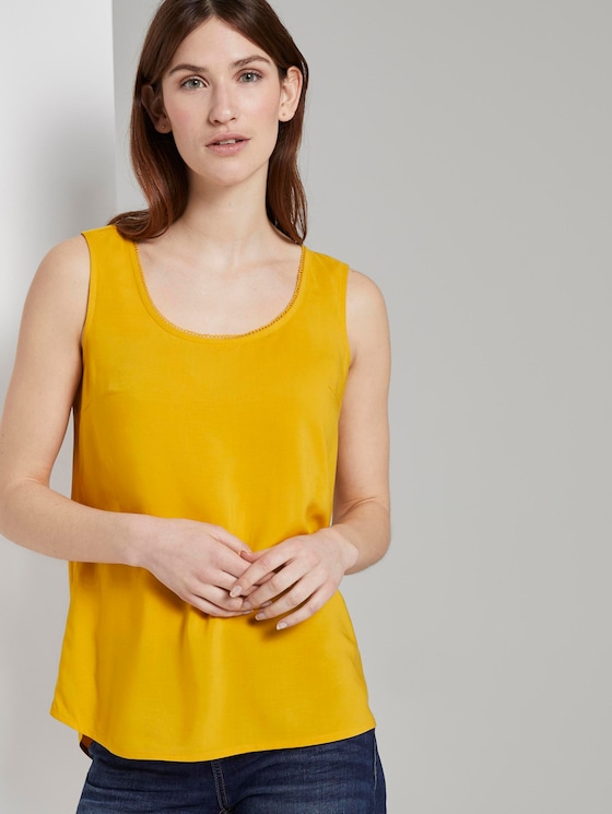 Fließende Bluse - Frauen - deep golden yellow Fließende Bluse - Frauen - deep golden yellow - 5 - TOM TAILOR