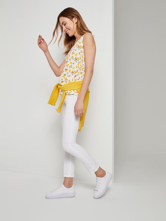 Fließende Bluse - Frauen - offwhite fruit minimal Fließende Bluse - Frauen - offwhite fruit minimal - 3 - TOM TAILOR