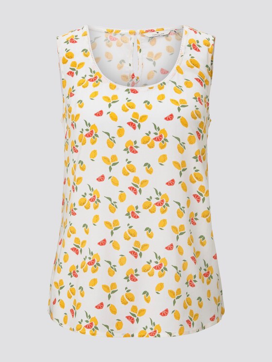 Fließende Bluse - Frauen - offwhite fruit minimal Fließende Bluse - Frauen - offwhite fruit minimal - 7 - TOM TAILOR