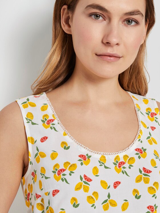 Fließende Bluse - Frauen - offwhite fruit minimal Fließende Bluse - Frauen - offwhite fruit minimal - 9 - TOM TAILOR