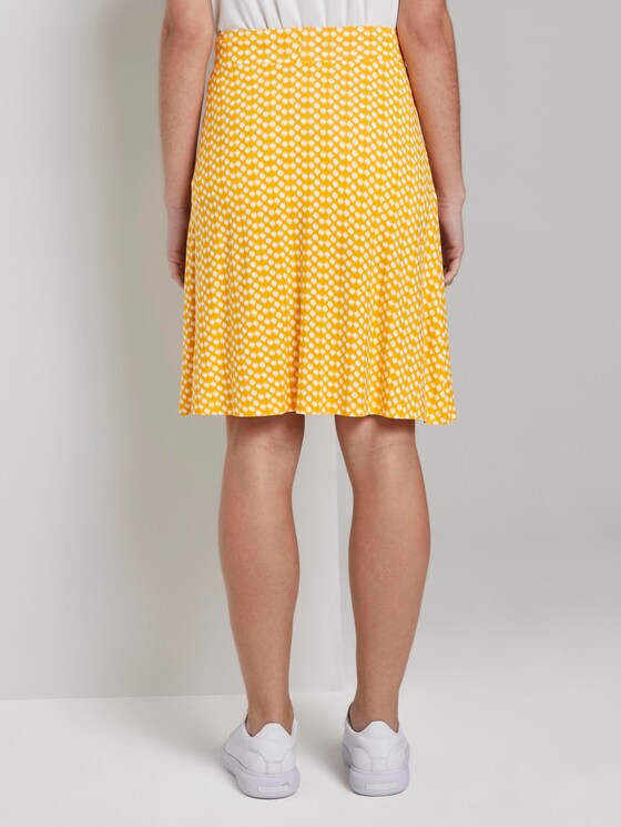 Gemusterter Mini-Rock aus Jersey - Frauen - yellow dot design Gemusterter Mini-Rock aus Jersey - Frauen - yellow dot design - 2 - TOM TAILOR