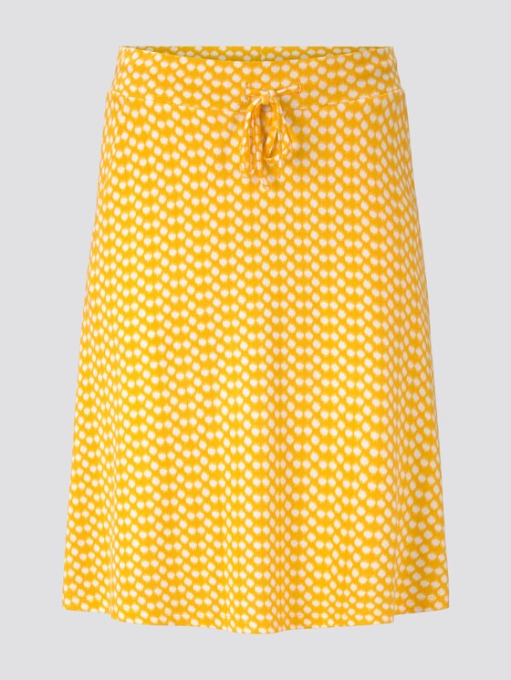 Gemusterter Mini-Rock aus Jersey - Frauen - yellow dot design Gemusterter Mini-Rock aus Jersey - Frauen - yellow dot design - 7 - TOM TAILOR