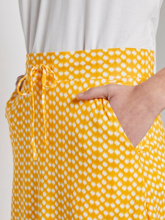 Gemusterter Mini-Rock aus Jersey - Frauen - yellow dot design Gemusterter Mini-Rock aus Jersey - Frauen - yellow dot design - 9 - TOM TAILOR