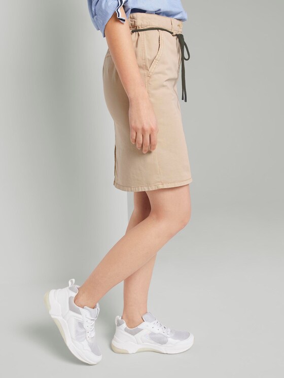 Skirt in a chino style - Women - cream toffee Skirt in a chino style - Women - cream toffee - 11 - TOM TAILOR