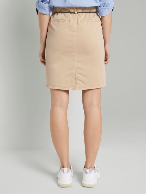Skirt in a chino style - Women - cream toffee Skirt in a chino style - Women - cream toffee - 2 - TOM TAILOR