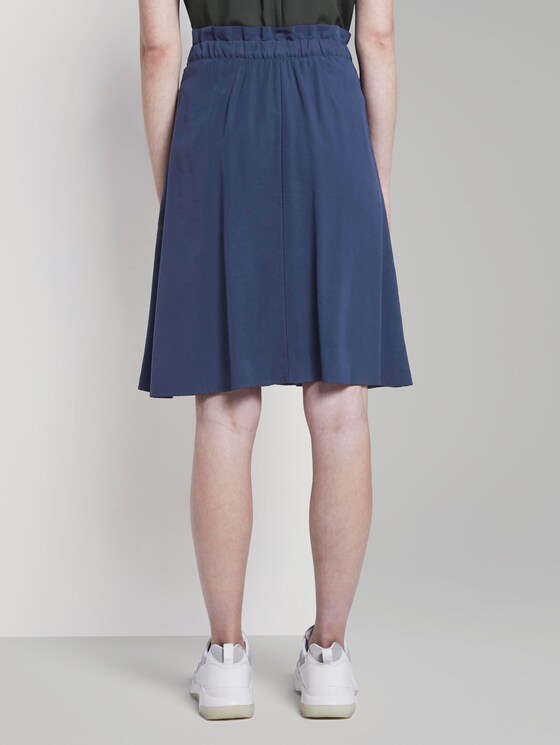 Paperbag Midi-Rock mit Taschen - Frauen - Sky Captain Blue Paperbag Midi-Rock mit Taschen - Frauen - Sky Captain Blue - 2 - TOM TAILOR