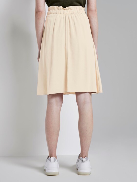 Paperbag Midi-Rock mit Taschen - Frauen - cream toffee Paperbag Midi-Rock mit Taschen - Frauen - cream toffee - 2 - TOM TAILOR