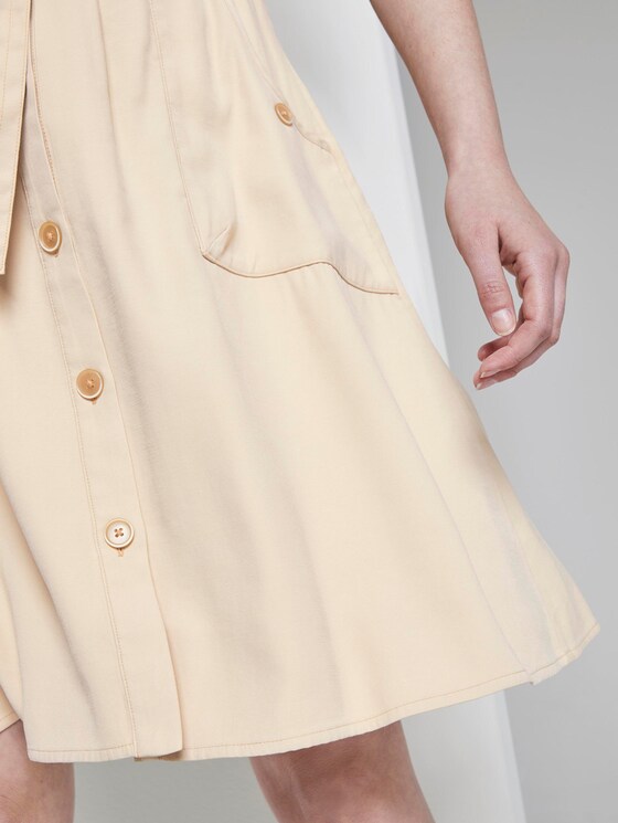 Paperbag Midi-Rock mit Taschen - Frauen - cream toffee Paperbag Midi-Rock mit Taschen - Frauen - cream toffee - 9 - TOM TAILOR