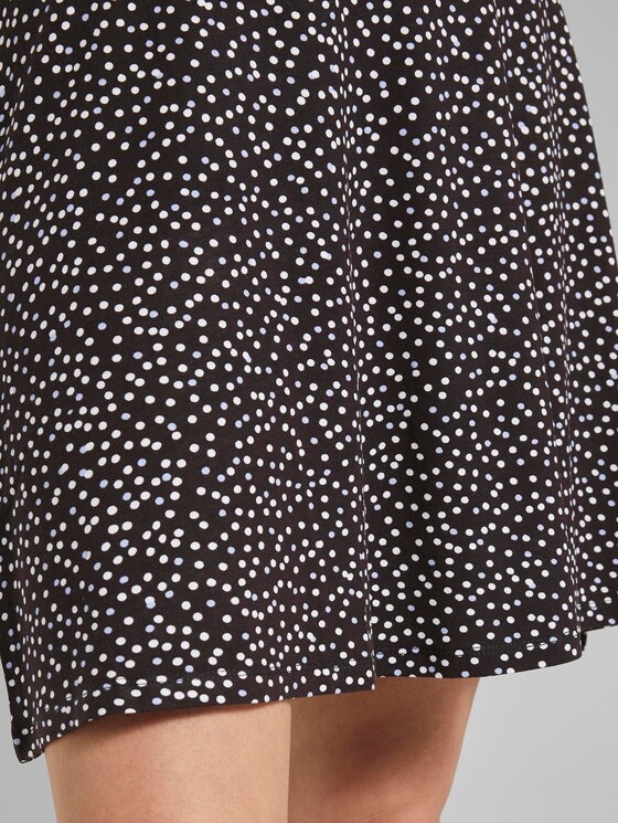 Patterned jersey skirt - Women - black offwhite dot print Patterned jersey skirt - Women - black offwhite dot print - 10 - TOM TAILOR
