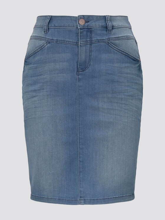Plain denim skirt - Women - light stone wash denim Plain denim skirt - Women - light stone wash denim - 7 - TOM TAILOR