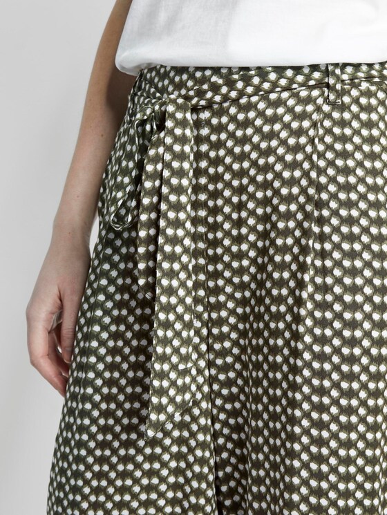Fließende Culotte-Hose mit Musterung - Frauen - khaki dot design Fließende Culotte-Hose mit Musterung - Frauen - khaki dot design - 10 - TOM TAILOR