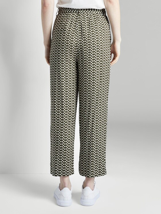 Fließende Culotte-Hose mit Musterung - Frauen - khaki dot design Fließende Culotte-Hose mit Musterung - Frauen - khaki dot design - 2 - TOM TAILOR