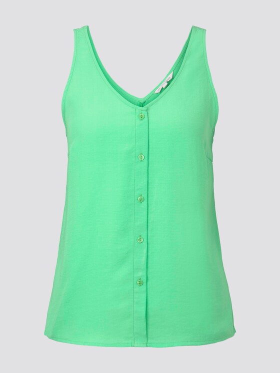Ärmellose Bluse mit Knopfleiste - Frauen - dusty apple green Ärmellose Bluse mit Knopfleiste - Frauen - dusty apple green - 7 - TOM TAILOR Denim