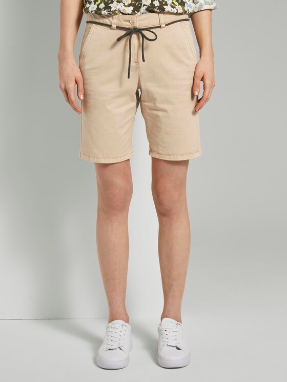 Chino Relaxed Bermuda Shorts - Frauen - cream toffee Chino Relaxed Bermuda Shorts - Frauen - cream toffee - 1 - TOM TAILOR