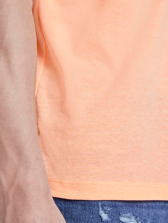 Print T-Shirt mit Bio-Baumwolle - Männer - papaya neon orange Print T-Shirt mit Bio-Baumwolle - Männer - papaya neon orange - 10 - TOM TAILOR Denim