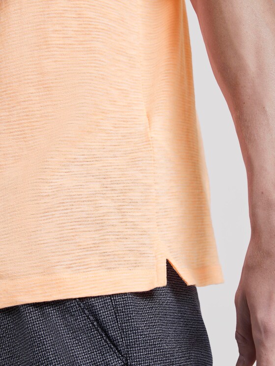 Gestreiftes T-Shirt mit Brusttasche - Männer - neon orange yarn dyed stripe Gestreiftes T-Shirt mit Brusttasche - Männer - neon orange yarn dyed stripe - 10 - TOM TAILOR Denim