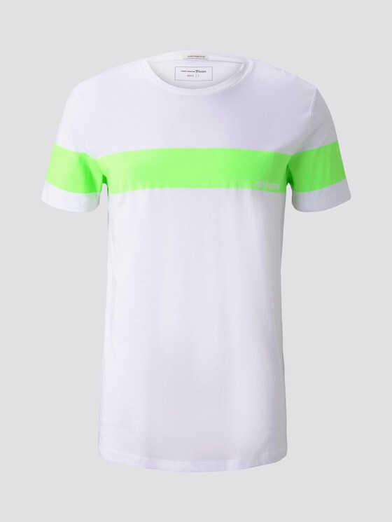 T-Shirt mit horizontalem Streifenprint - Männer - neon lime green T-Shirt mit horizontalem Streifenprint - Männer - neon lime green - 7 - TOM TAILOR Denim