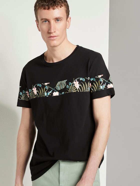 T-Shirt mit horizontalem Streifenprint - Männer - Black T-Shirt mit horizontalem Streifenprint - Männer - Black - 5 - TOM TAILOR Denim