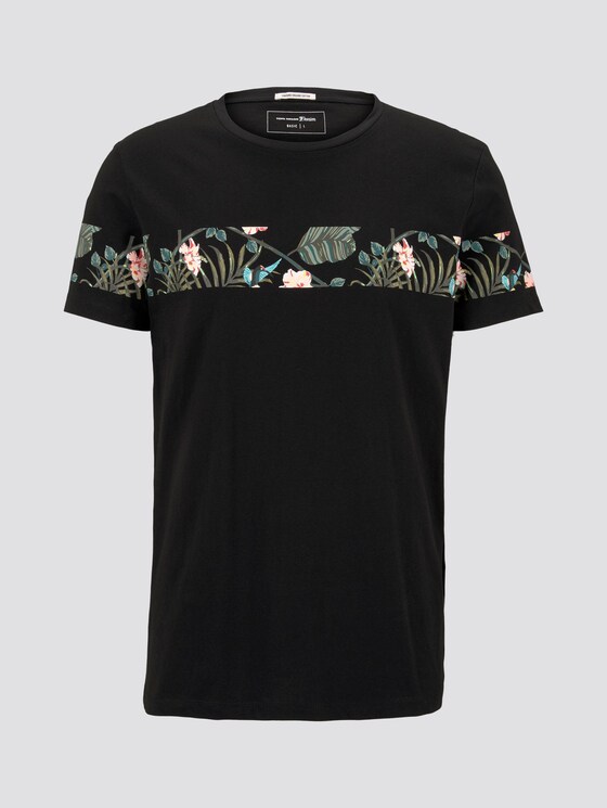 T-Shirt mit horizontalem Streifenprint - Männer - Black T-Shirt mit horizontalem Streifenprint - Männer - Black - 7 - TOM TAILOR Denim
