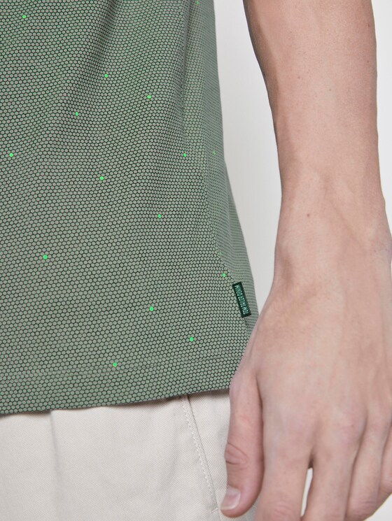 T-Shirt mit Allover-Print - Männer - green hexagonal grid print T-Shirt mit Allover-Print - Männer - green hexagonal grid print - 10 - TOM TAILOR Denim