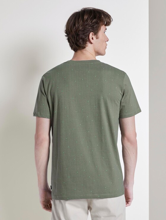 T-Shirt mit Allover-Print - Männer - green hexagonal grid print T-Shirt mit Allover-Print - Männer - green hexagonal grid print - 2 - TOM TAILOR Denim