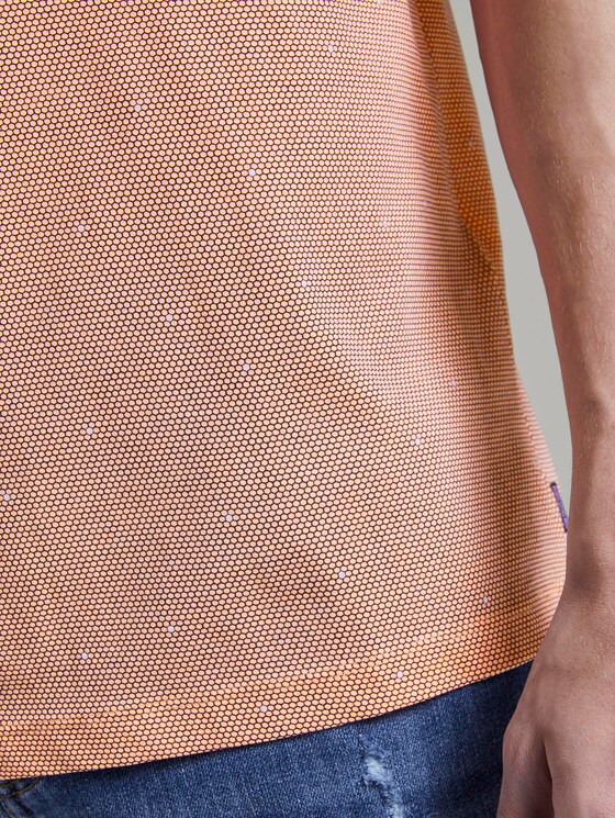 T-Shirt mit Allover-Print - Männer - orange hexagonal grid print T-Shirt mit Allover-Print - Männer - orange hexagonal grid print - 10 - TOM TAILOR Denim