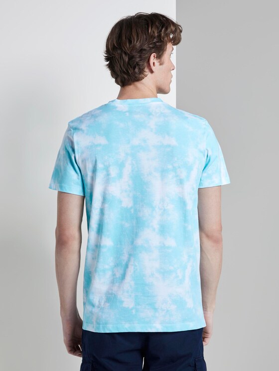 Batik T-Shirt mit Print - Männer - blue two colored batik print Batik T-Shirt mit Print - Männer - blue two colored batik print - 2 - TOM TAILOR Denim