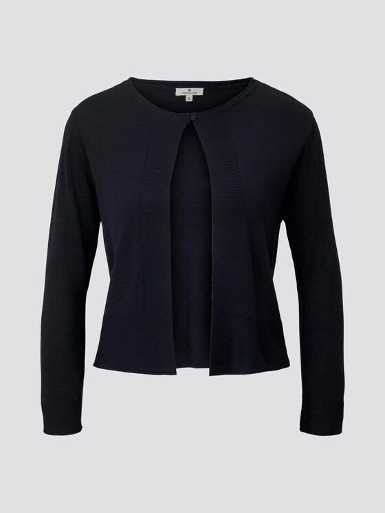 Kurzer Cardigan mit 3/4-Arm - Frauen - Sky Captain Blue Kurzer Cardigan mit 3/4-Arm - Frauen - Sky Captain Blue - 7 - TOM TAILOR
