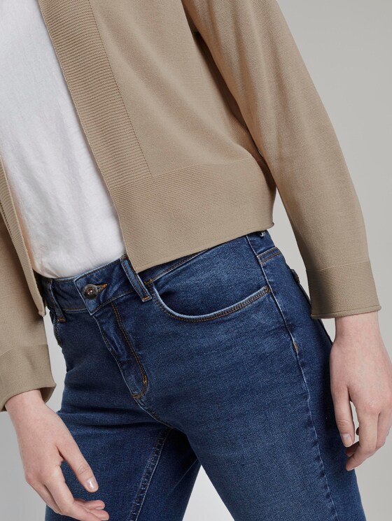 Short cardigan with 3/4 sleeves - Women - cream toffee Short cardigan with 3/4 sleeves - Women - cream toffee - 10 - TOM TAILOR