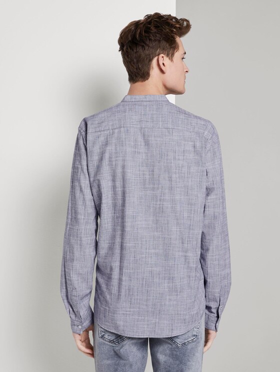 Strukturiertes Hemd mit Turn-Ups - Männer - Sky Captain Blue Strukturiertes Hemd mit Turn-Ups - Männer - Sky Captain Blue - 2 - TOM TAILOR Denim