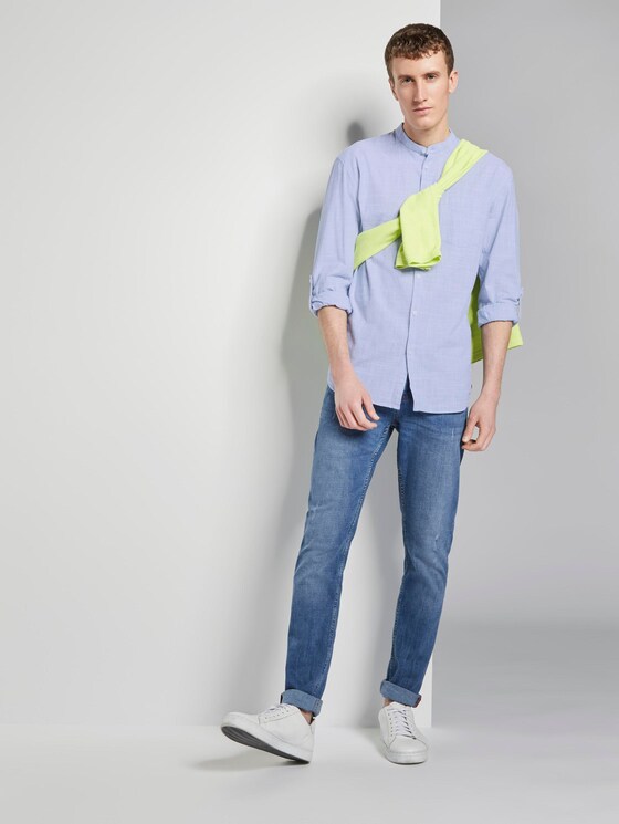 Strukturiertes Hemd mit Turn-Ups - Männer - Blue Younder Strukturiertes Hemd mit Turn-Ups - Männer - Blue Younder - 3 - TOM TAILOR Denim