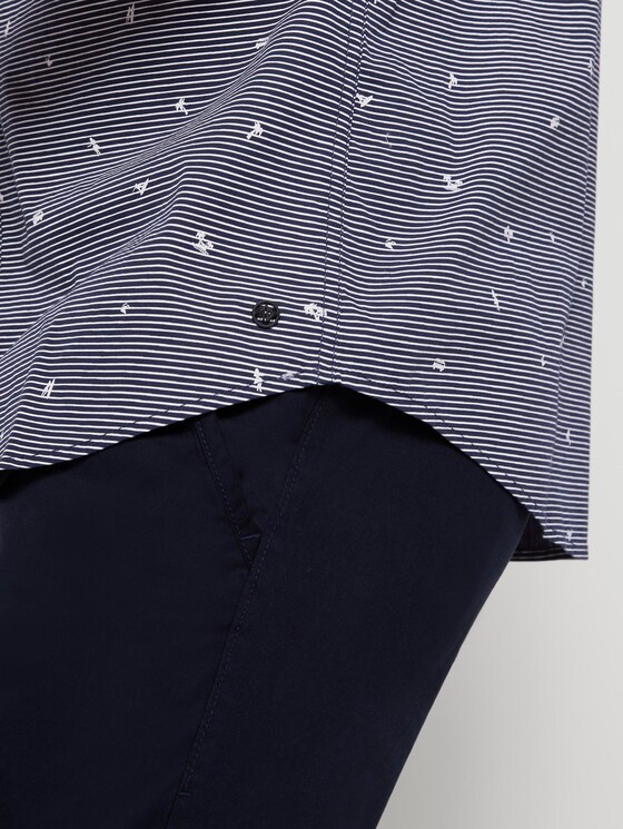 Gepunktetes Hemd - Männer - navy yd stripe mini print Gepunktetes Hemd - Männer - navy yd stripe mini print - 10 - TOM TAILOR Denim