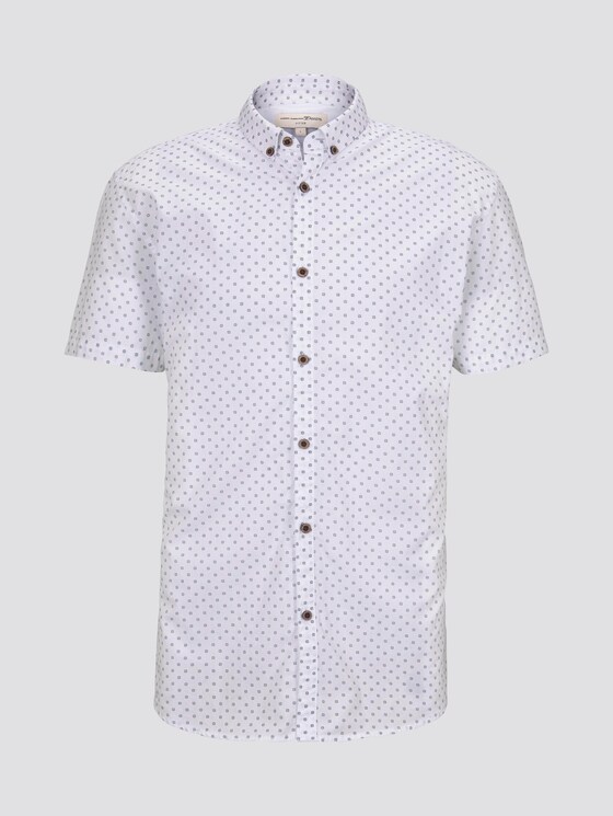 Gepunktetes Hemd - Männer - navy diamond stroke print Gepunktetes Hemd - Männer - navy diamond stroke print - 7 - TOM TAILOR Denim