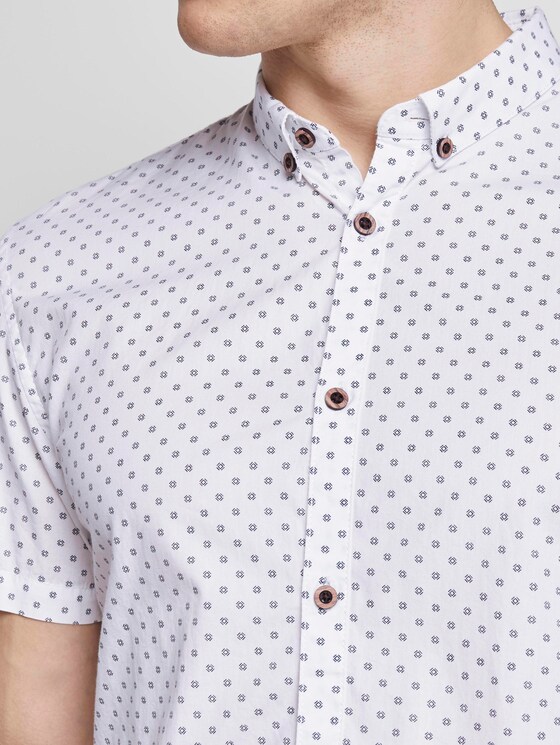 Gepunktetes Hemd - Männer - navy diamond stroke print Gepunktetes Hemd - Männer - navy diamond stroke print - 9 - TOM TAILOR Denim