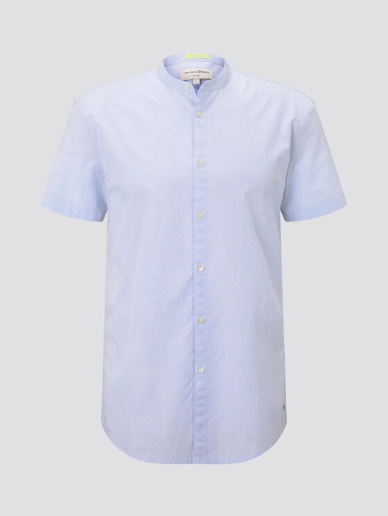 Hemd mit Stehkragen - Männer - light blue dobby dot structure Hemd mit Stehkragen - Männer - light blue dobby dot structure - 7 - TOM TAILOR Denim
