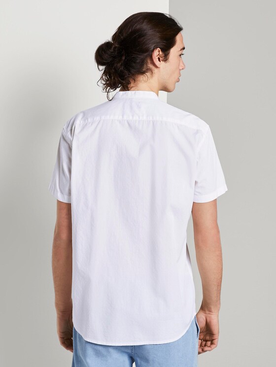 Hemd mit Stehkragen - Männer - white dobby dot structure Hemd mit Stehkragen - Männer - white dobby dot structure - 2 - TOM TAILOR Denim